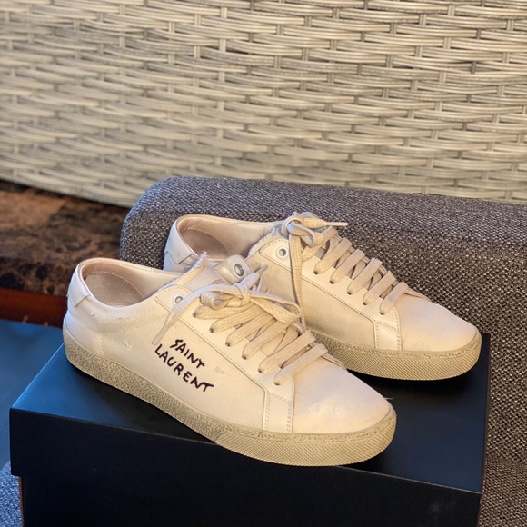 Preowned authentic Saint Laurent Sneakers 37.5W - Picture 4 of 16